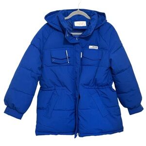 Liangjingxue Supreme Trefashion Boy's Blue Zip-up and Button Up Winter coat.